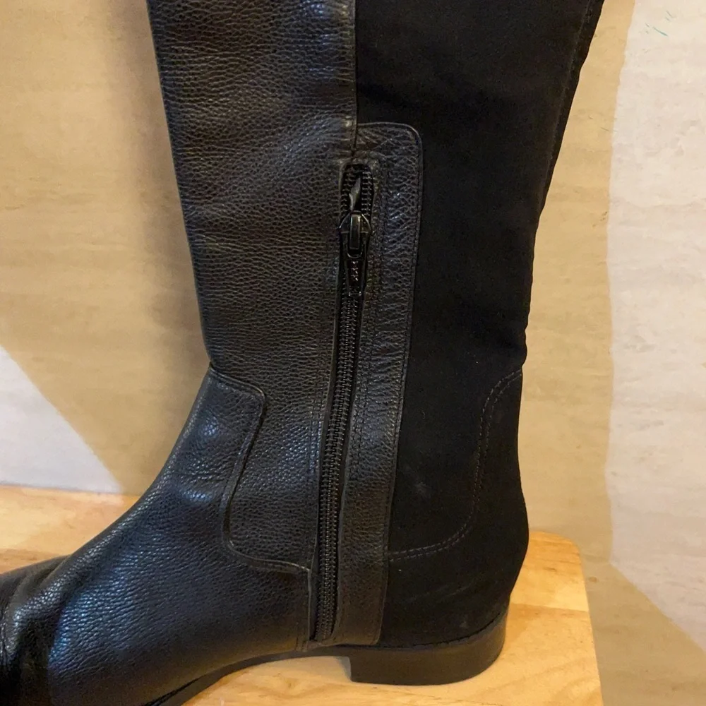Antonio Melani Maurine Over The Knee Leather Socks Boots.
